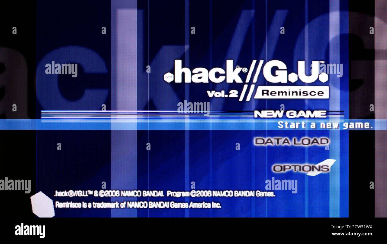 .hack Volume 2 - G.U. Reminisce - Sony Playstation 2 PS2 - Editorial use only Stock Photo