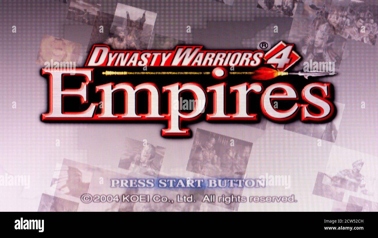 Dynasty Warriors 4 Empires - Sony Playstation 2 PS2 - Editorial use only Stock Photo