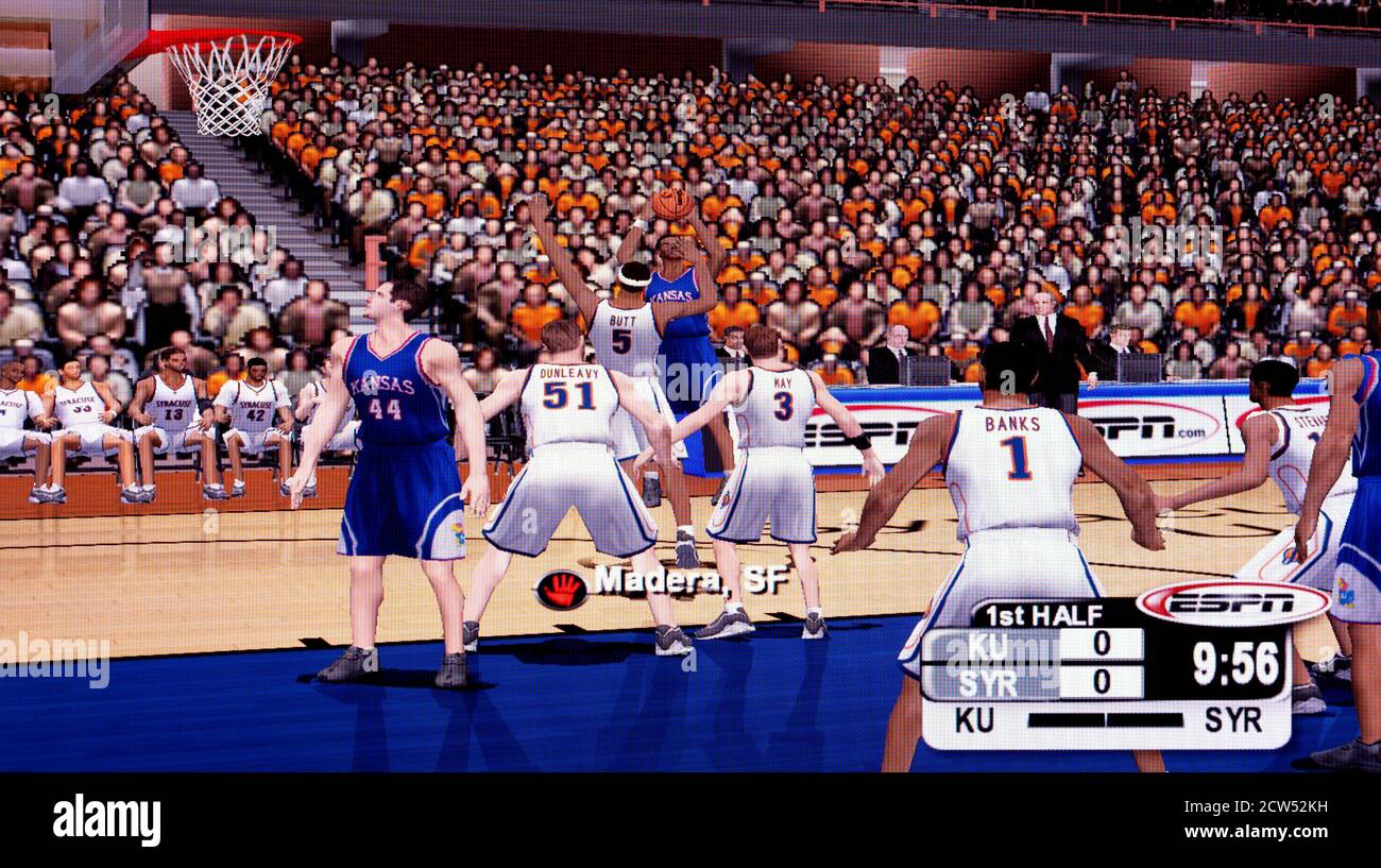 ESPN College Hoops Sony Playstation 2 PS2 Editorial use only Stock Photo Alamy