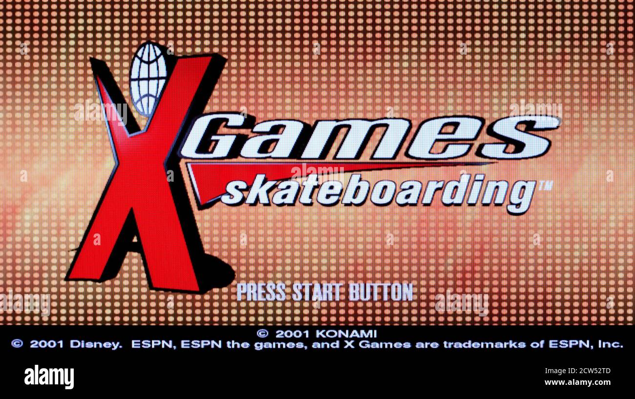 XGames Skateboarding Sony Playstation 2 PS2 Editorial use only