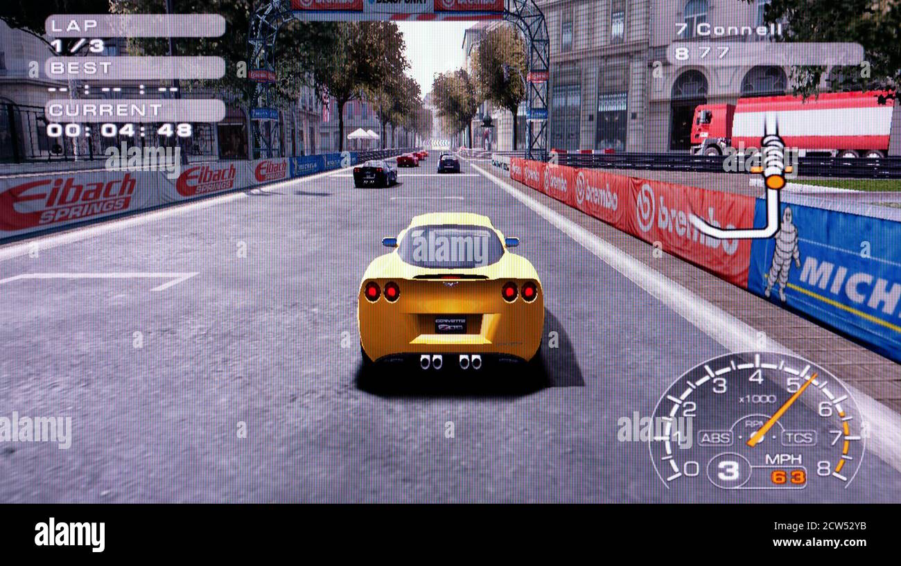 Corvette Evolution Sony Playstation 2 PS2 Editorial use only Stock