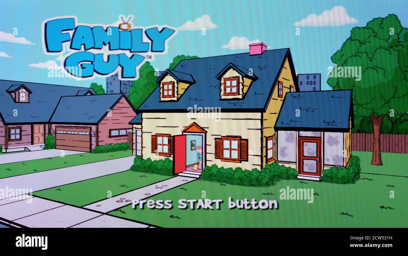 Family Guy - Sony Playstation 2 PS2 - Editorial use only Stock Photo
