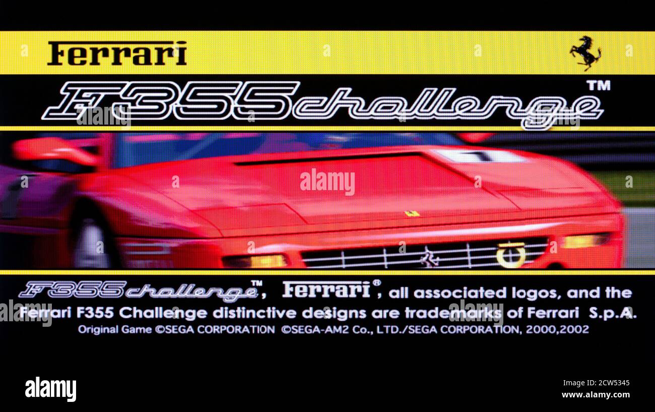 Ferrari F355 Challenge - Sony Playstation 2 PS2 - Editorial use only Stock Photo