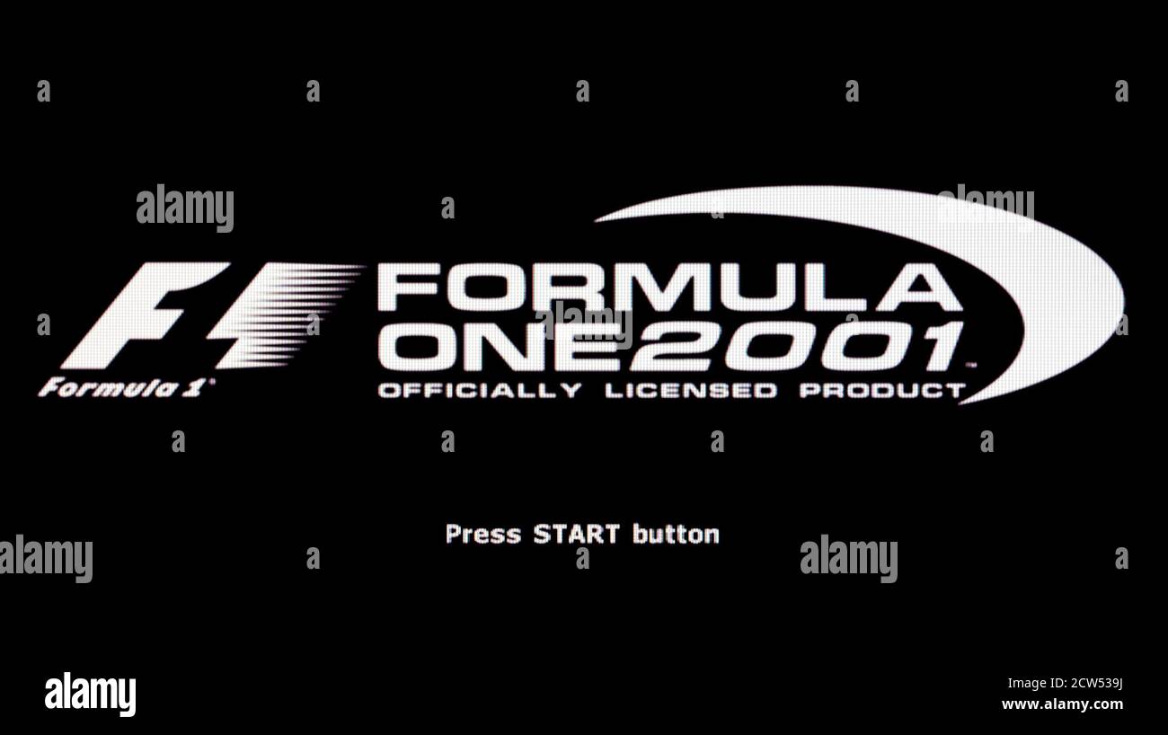 Formula One 2001 - Sony Playstation 2 PS2 - Editorial use only Stock Photo
