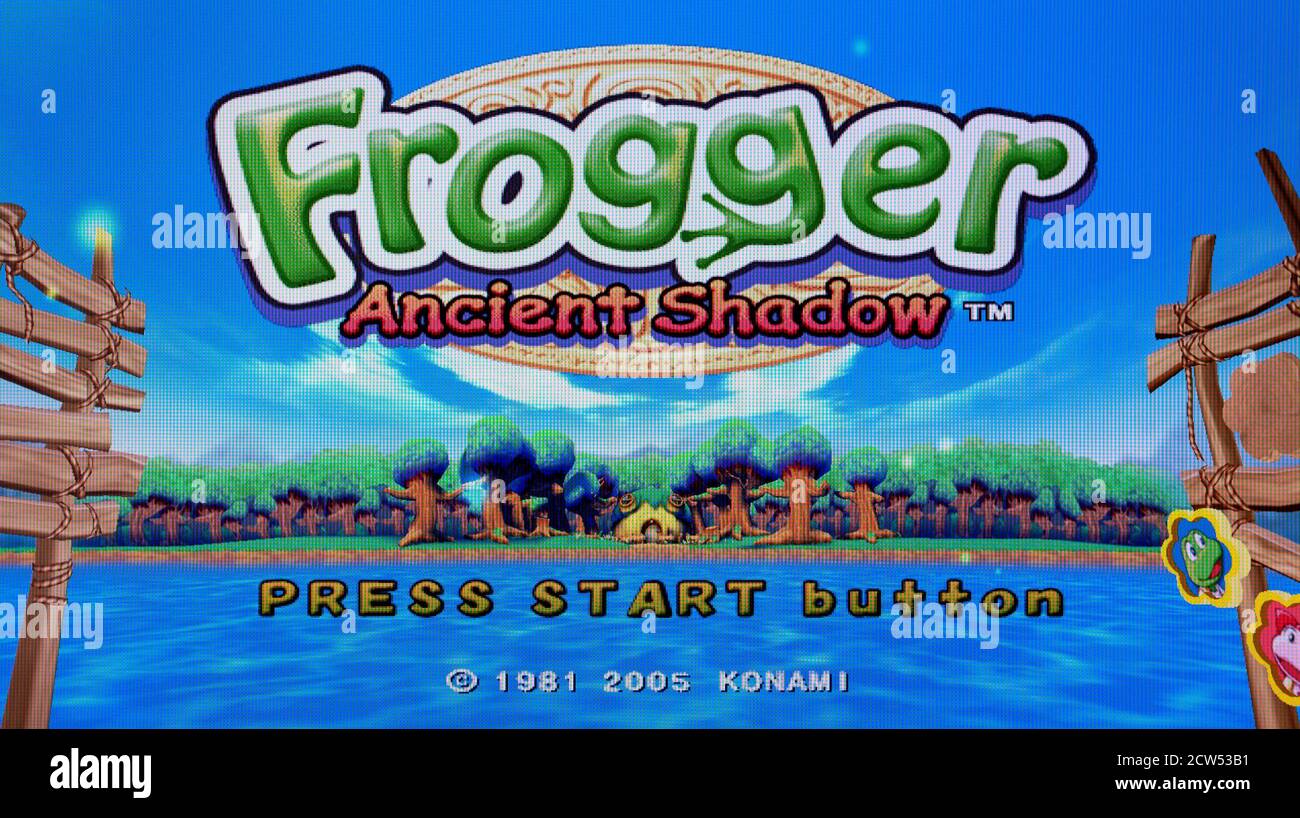 Frogger Ancient Shadow Sony Playstation 2 PS2 Editorial use only