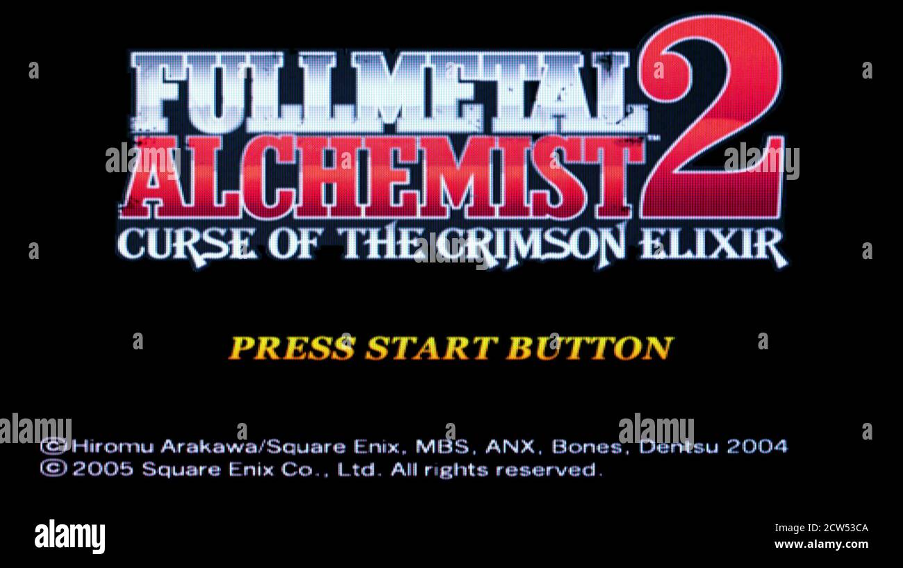 PS2 - NO GAME - Fullmetal Alchemist 2 - Curse of the Crimson Elixir