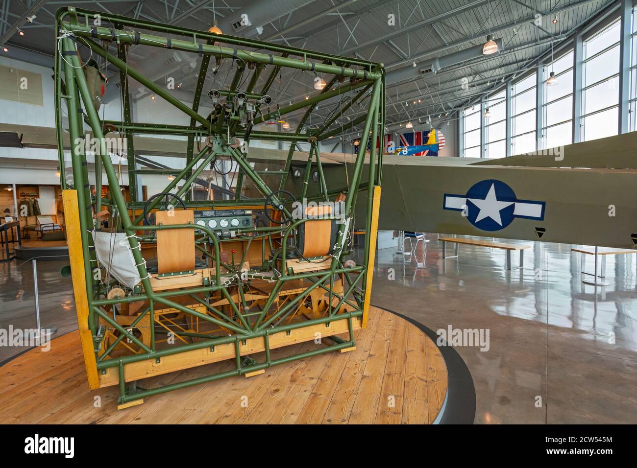 Texas, Lubbock, Silent Wings Museum, presents history of World War II glider program, CG4A