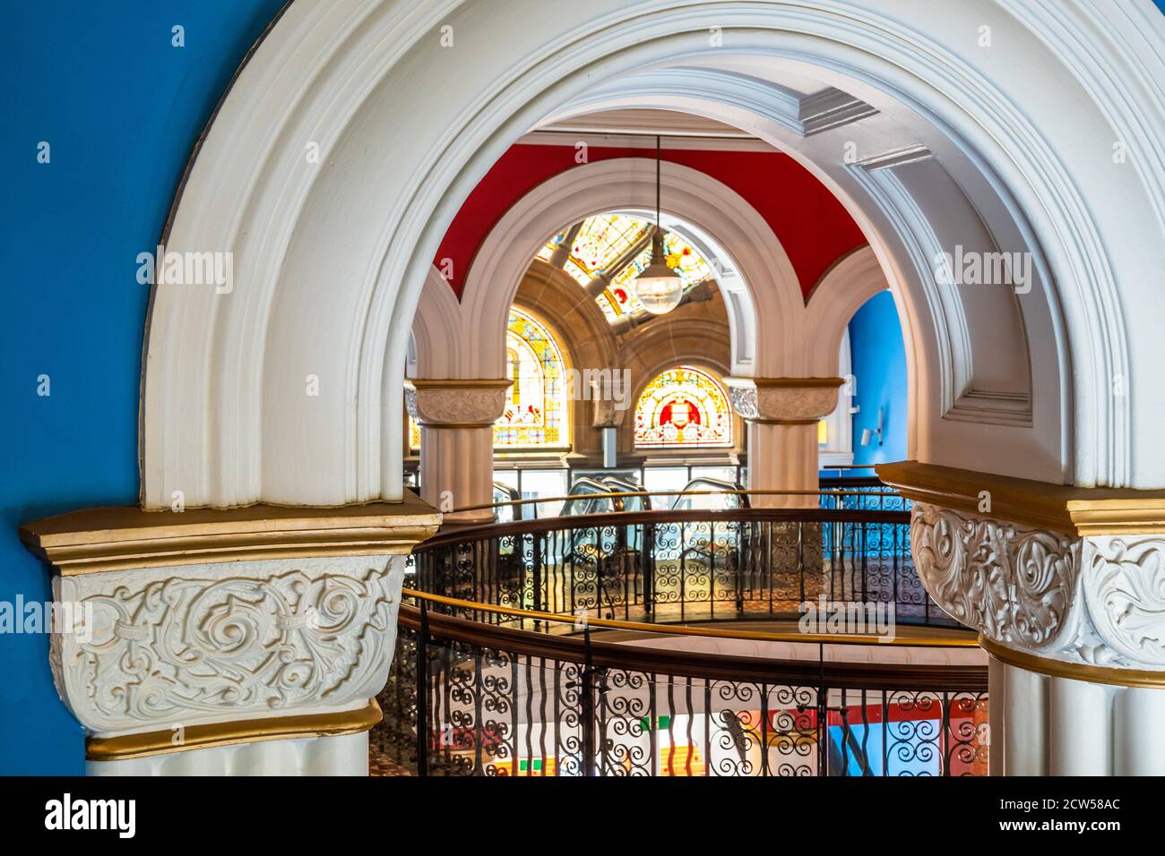Sydney, Australia 10 2018 Interior of Queen Victoria Building Stock