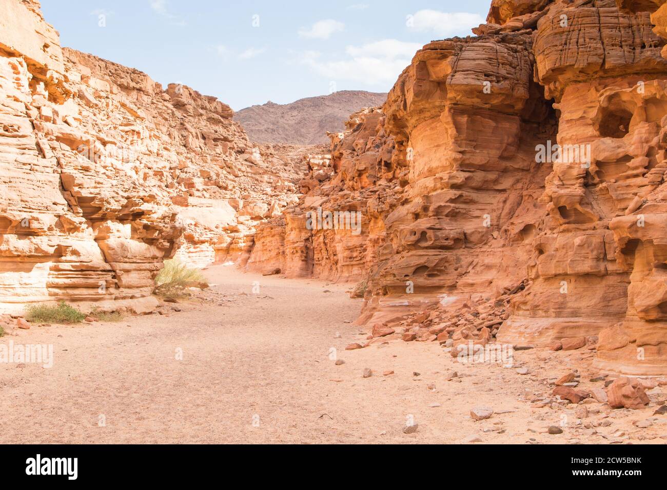 Colored canyon with red rocks. Egypt, desert, the Sinai Peninsula ...
