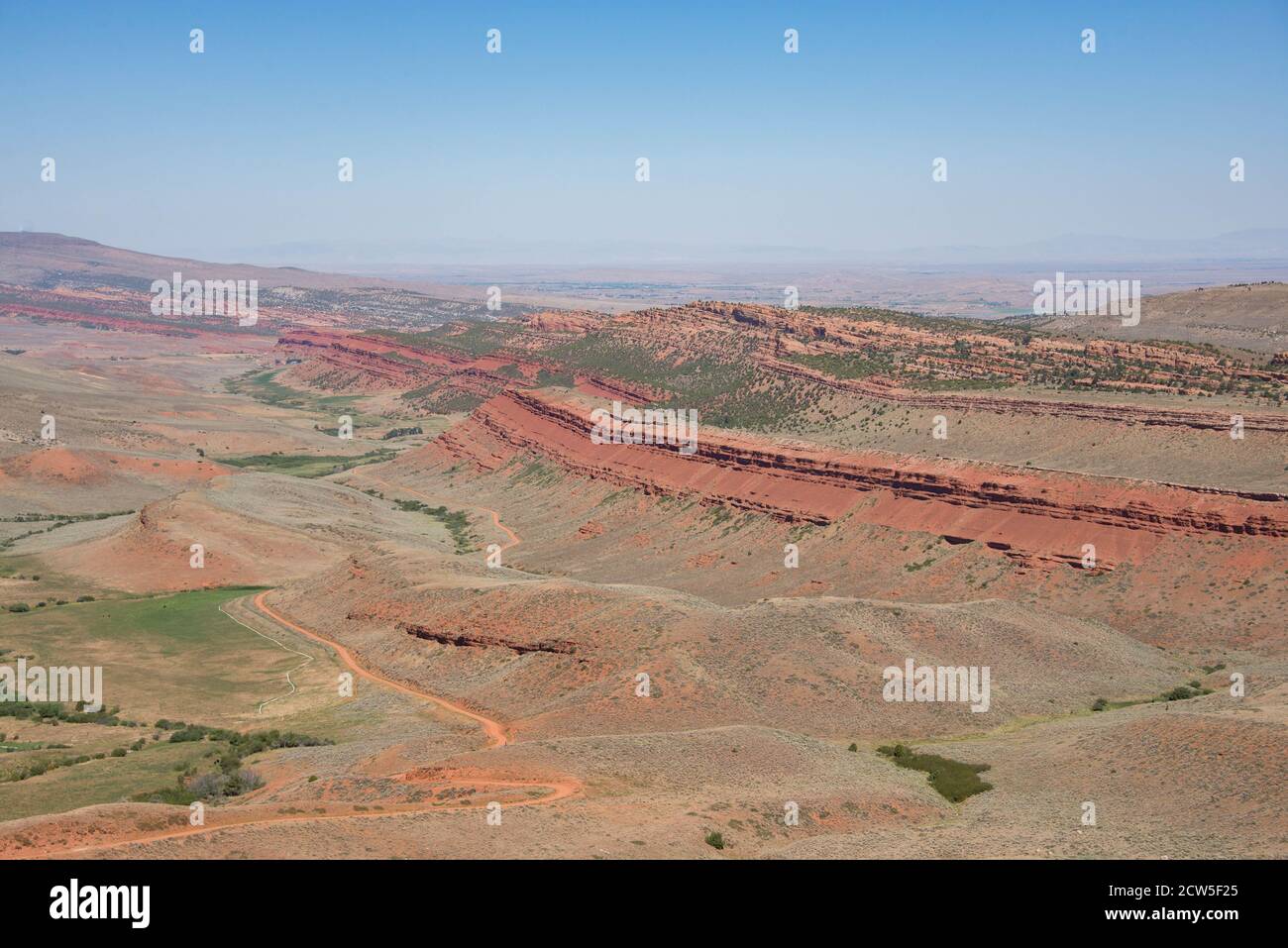 High desert landscape, Lander, Wyoming, USA Stock Photo