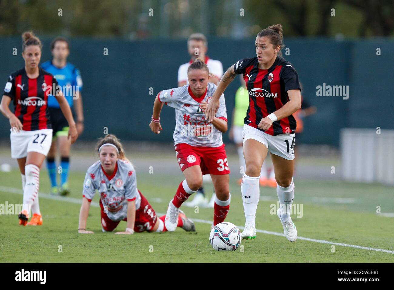 Lidija Kulis (AC Milan) during AC Milan vs Pink Bari, Italian Soccer Serie A Women Championship, Milan, Italy, 05 Sep 2020 Stock Photo