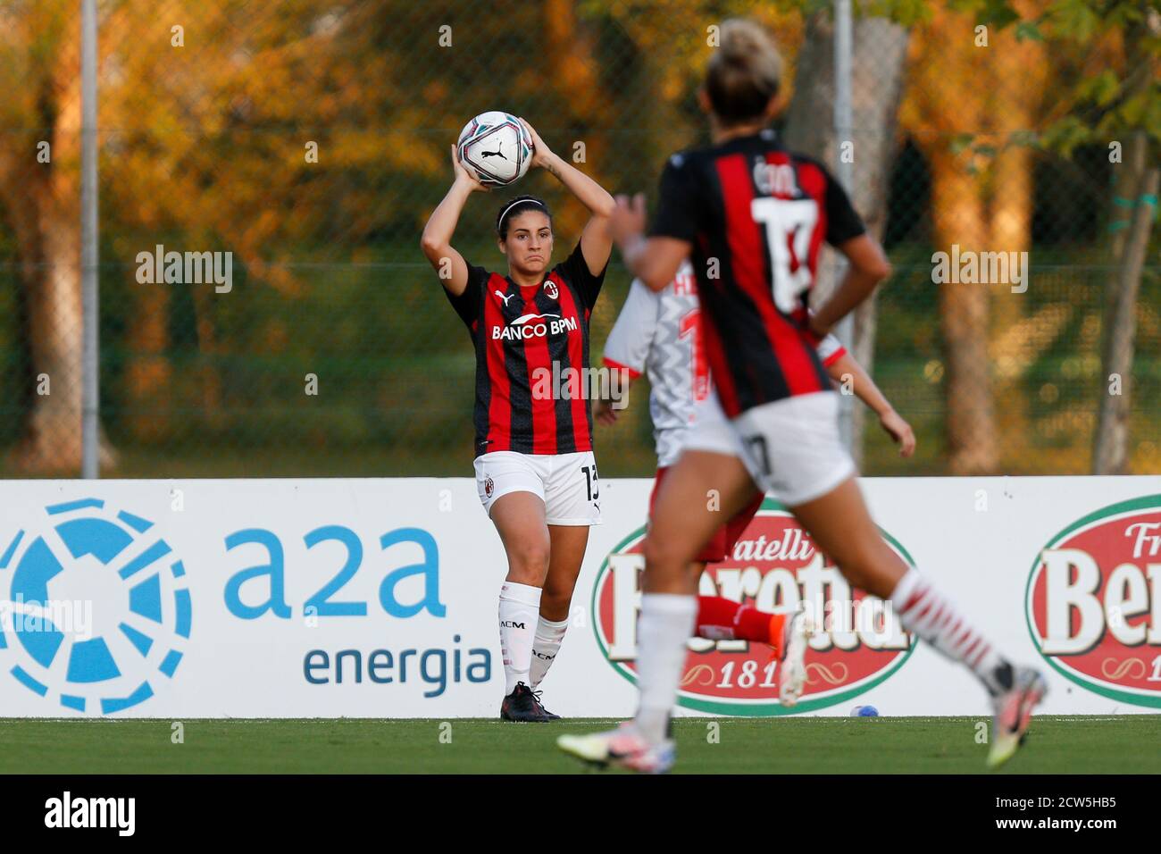 Federica Rizza (AC Milan) during AC Milan vs Pink Bari, Italian Soccer Serie A Women Championship, Milan, Italy, 05 Sep 2020 Stock Photo
