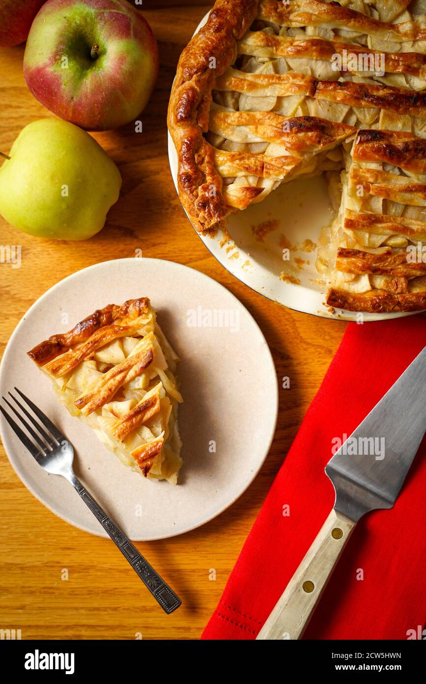 Homemade apple pie Stock Photo