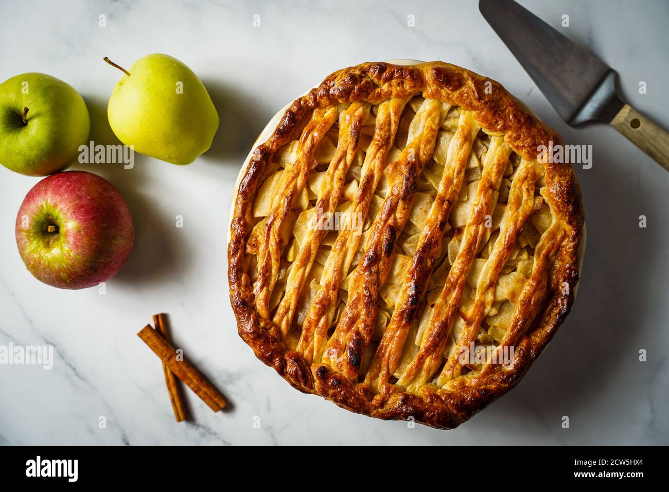 Homemade apple pie Stock Photo