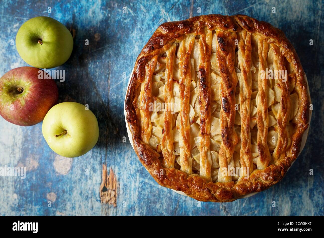 Homemade apple pie Stock Photo