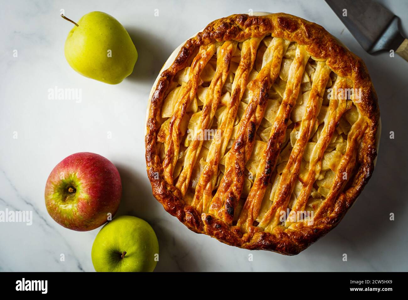 Homemade apple pie Stock Photo