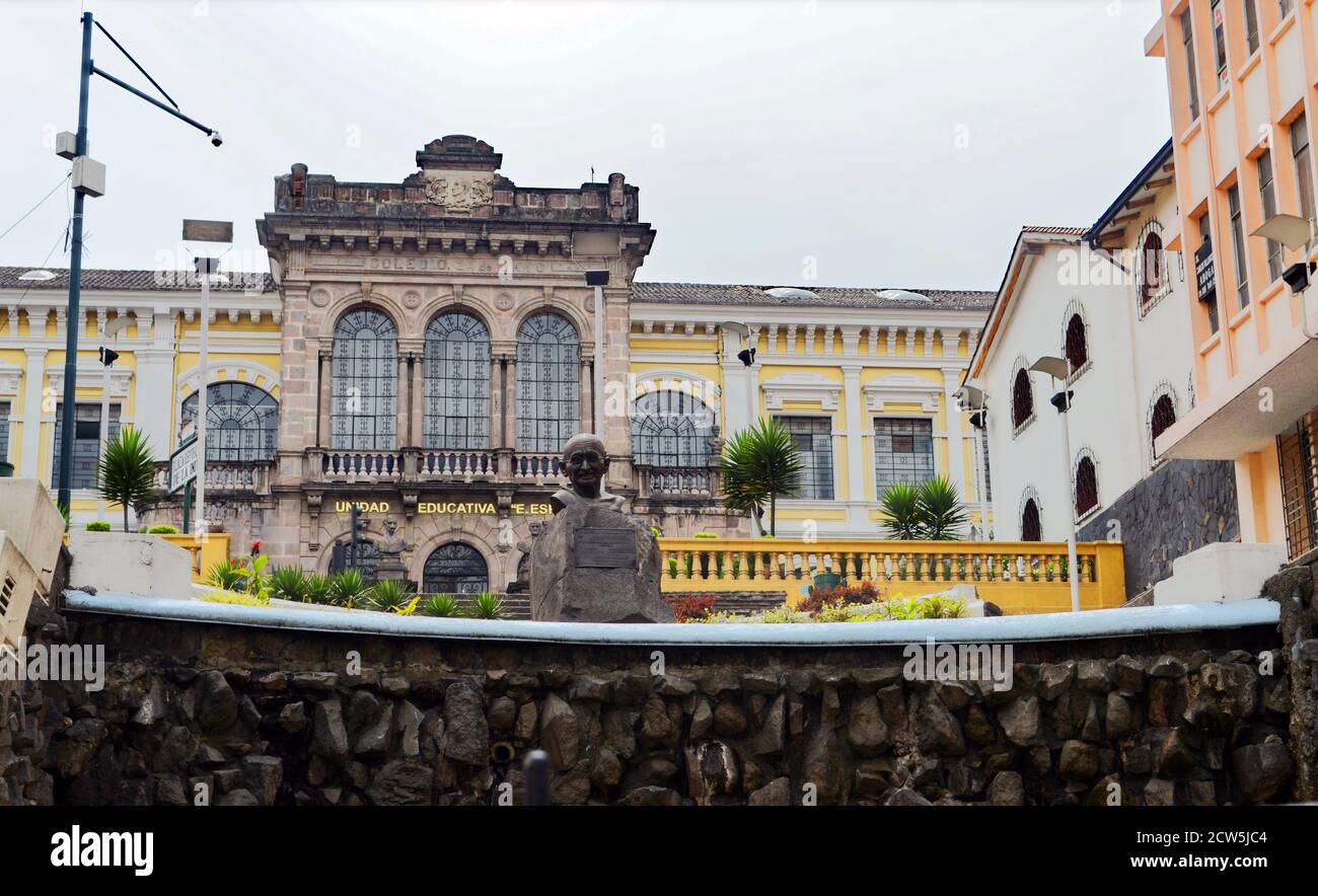 Quito, Ecuador Belasco Statue Stock Photo Alamy