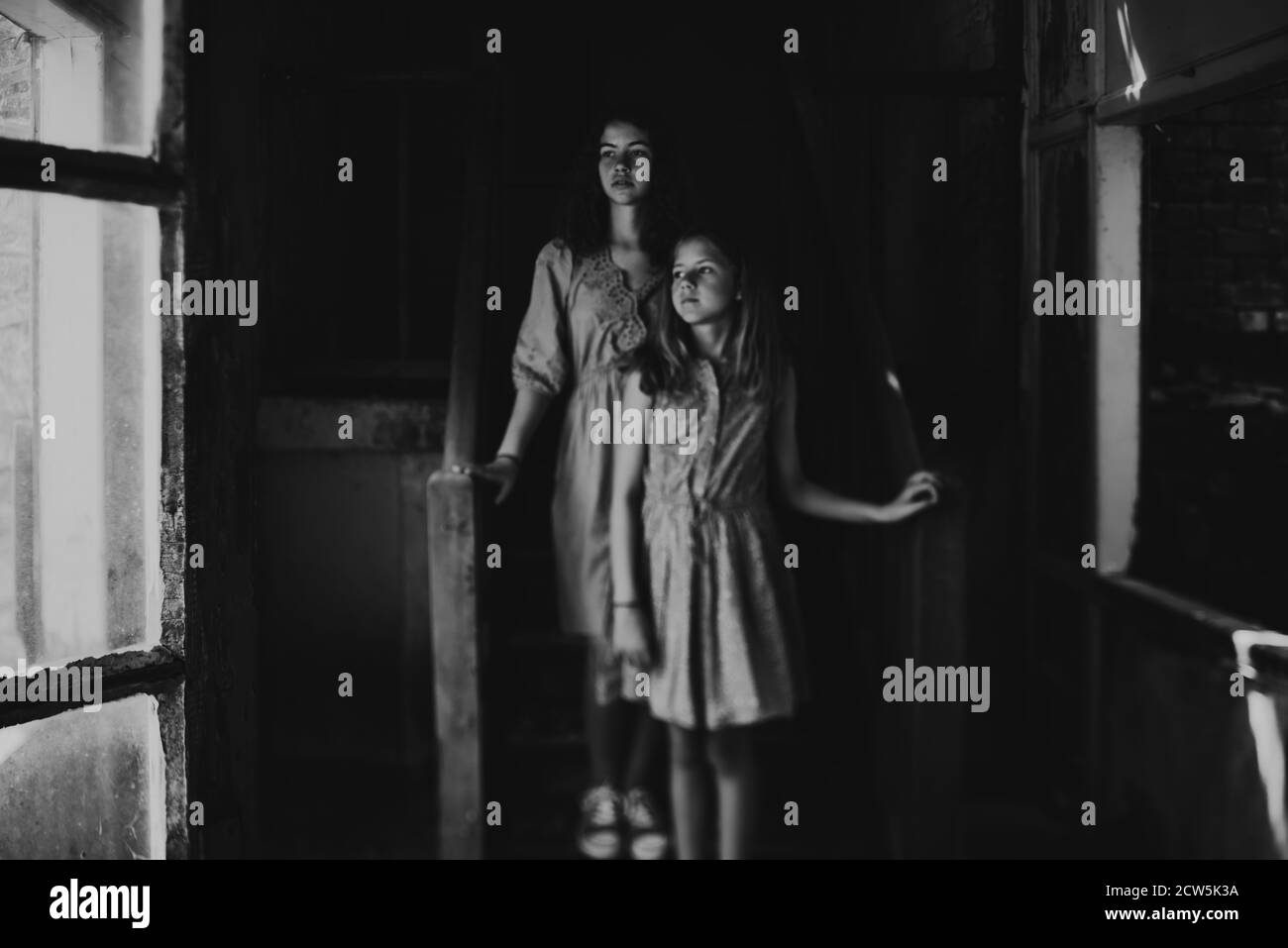 Preteen girls Black and White Stock Photos & Images - Alamy