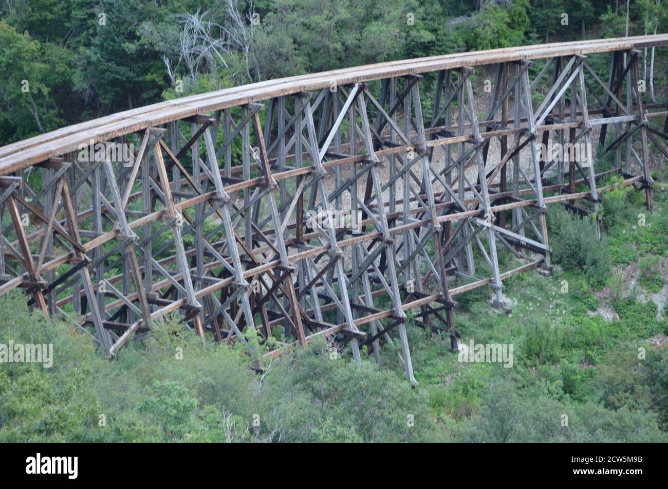 Old train trestle bridge hi-res stock photography and images - Alamy