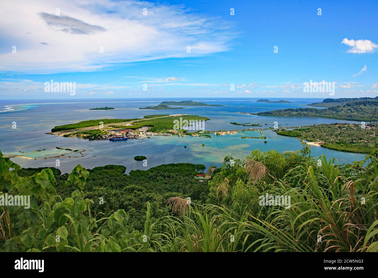 Pohnpei International Airport, Federated States of Micronesia Stock Photo