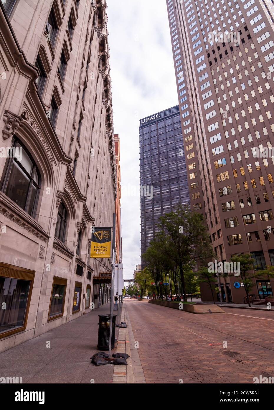 Buildings along Grant Street in downtown Pittsburgh, Pennsylvania, USA