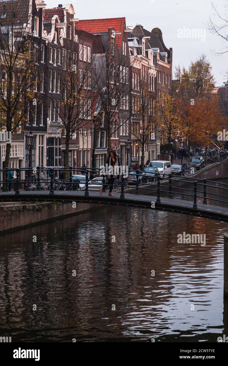 Girl standing on bridge over hi-res stock photography and images - Alamy