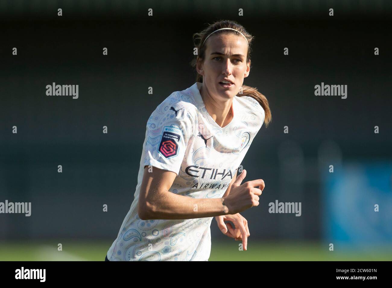 LOUGHBOROUGH, ENGLAND. SEPT 27TH 2020 Jill Scott of Manchester City women during the Vitality Women's FA Cup match between Leicester City and Manchester City at Farley Way Stadium, Quorn, Loughborough on Sunday 27th September 2020. (Credit: Leila Coker | MI News) Credit: MI News & Sport /Alamy Live News Stock Photo