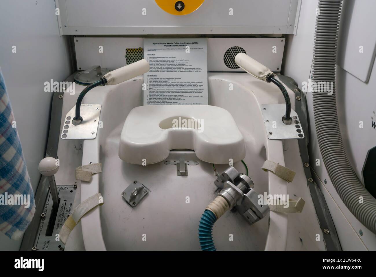 Toilet used in the space shuttle Stock Photo - Alamy