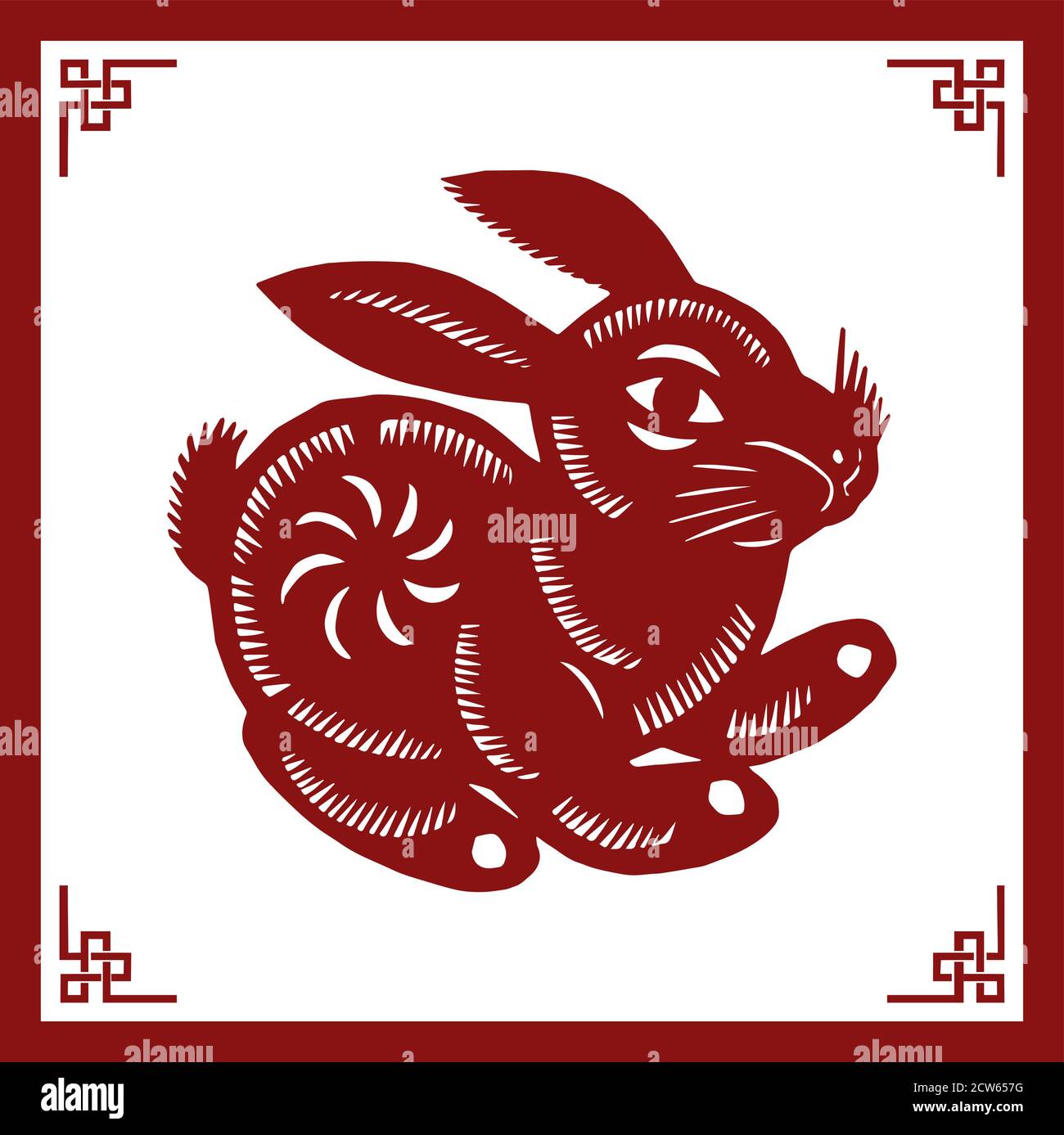 Bunny folk art hi-res stock photography and images - Alamy