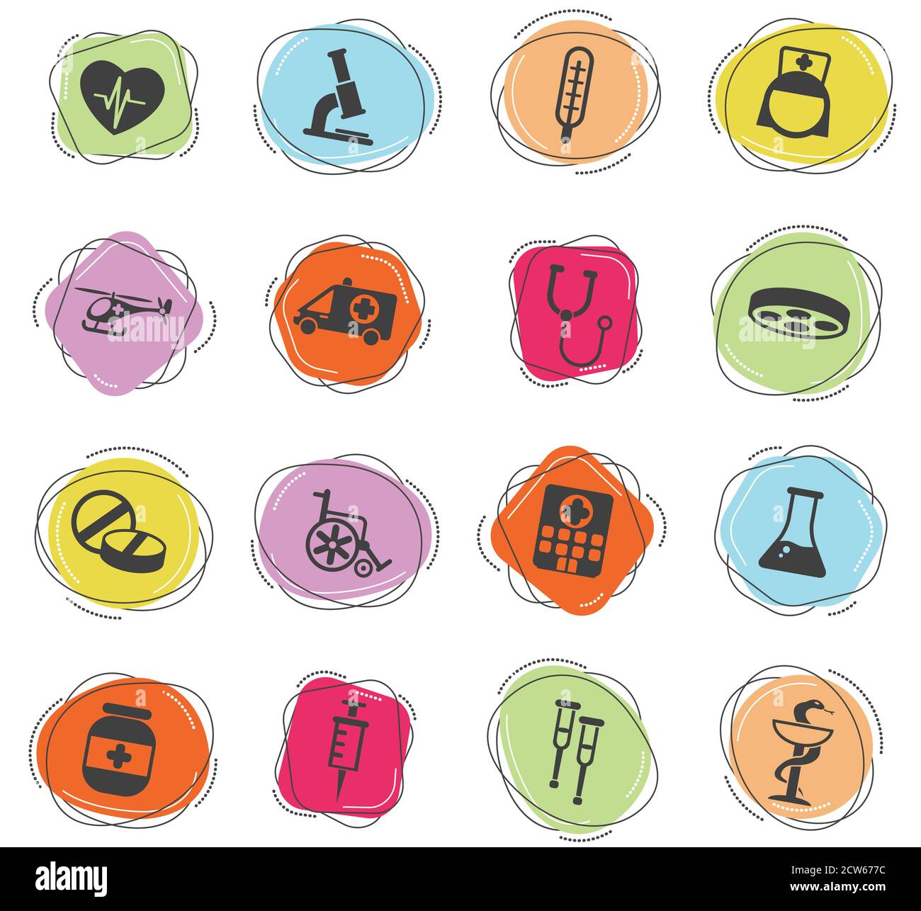 medicine icon set Stock Vector Image & Art - Alamy