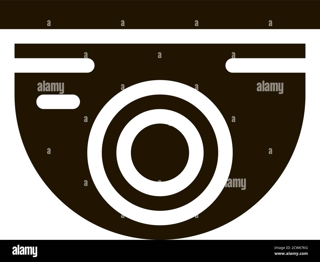 Security Surveillance Camera Icon Vector Glyph Illustration Stock ...