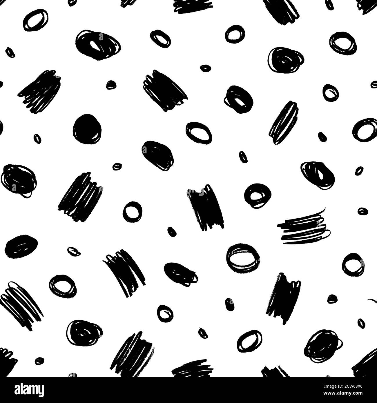 Geometric vector seamless pattern in Memphis style Stock Vector Image ...