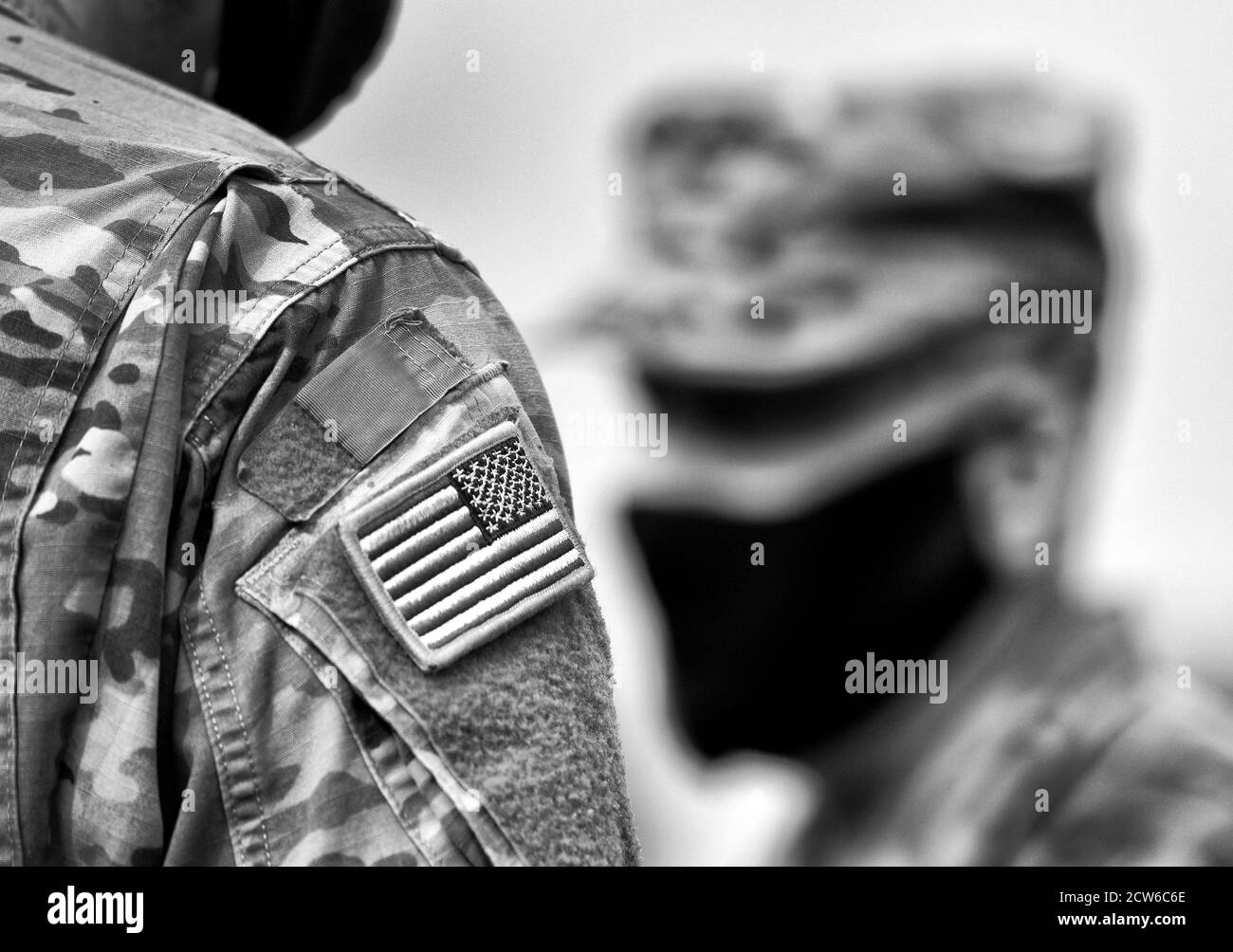 US soldiers wearing protective face masks. Quarantine in army Stock Photo Alamy