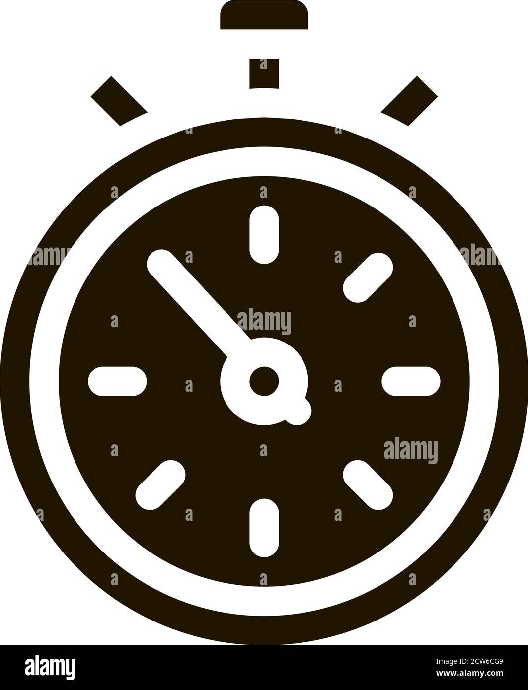 Competition Sport Stopwatch Icon Vector Glyph Illustration Stock Vector ...