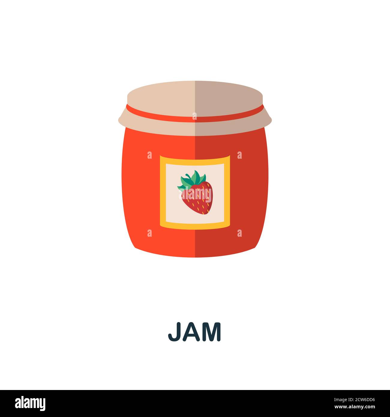 Jam icon. Simple element from autumn collection. Creative Jam icon for web design, templates