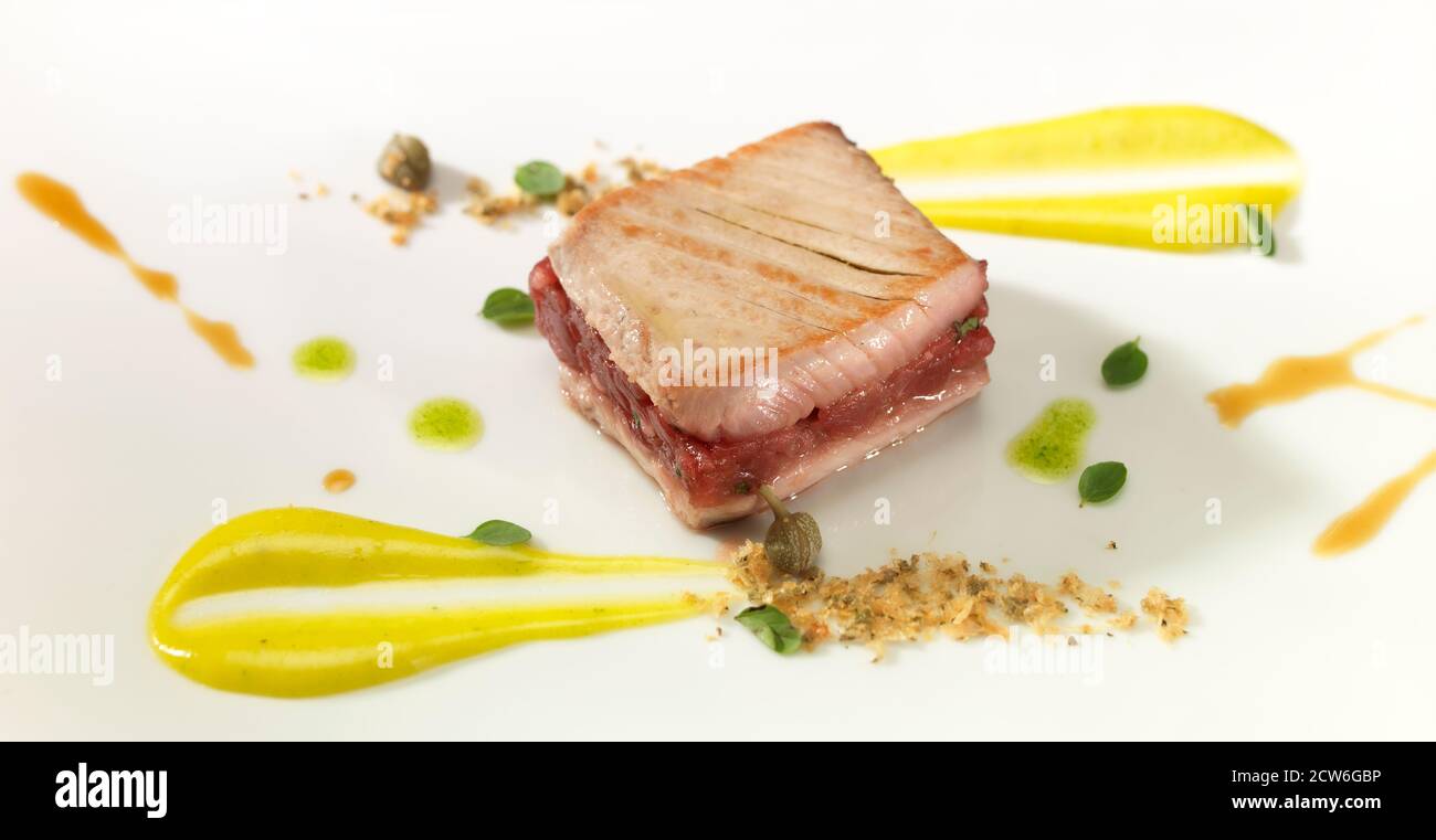 Italy Gastronomy - Meat dish Stock Photo