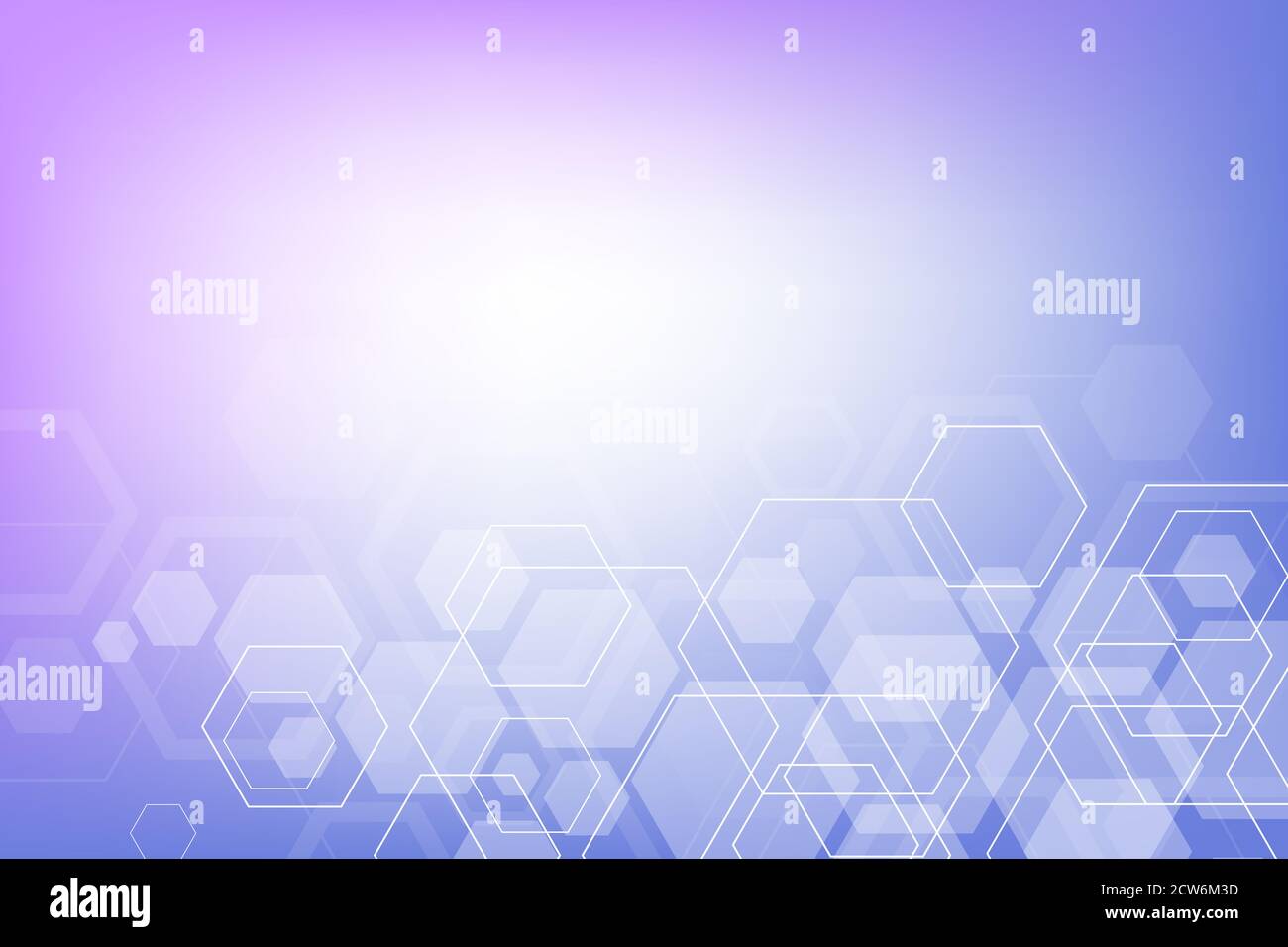 Abstract medical background DNA research, molecule, genetics, genome, DNA chain. Genetic analysis art concept with hexagons, lines, dots Stock Photo