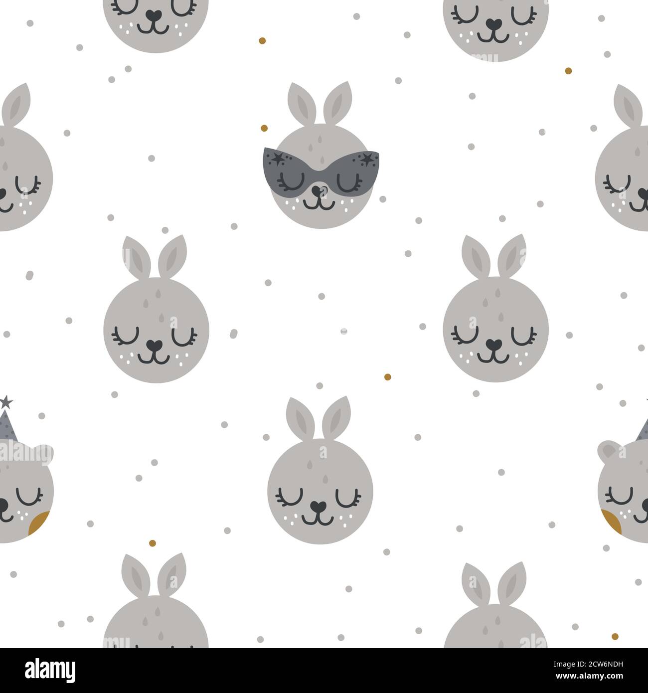 Christmas seamless pattern with animals Stock Vector Image & Art - Alamy