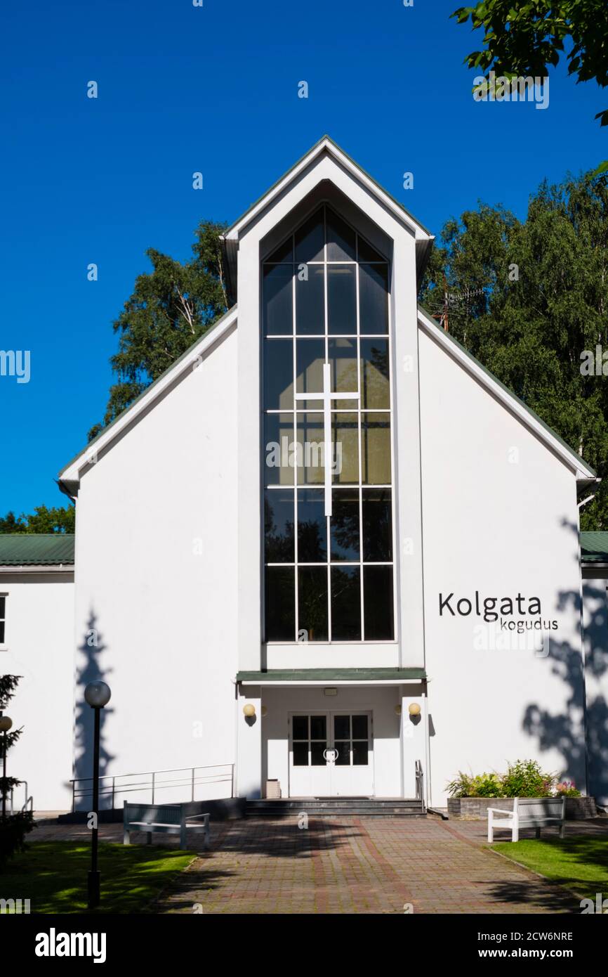 Tartu Kolgata Baptistikogudus, baptist church, Vaksali, Tartu, Estonia Stock Photo