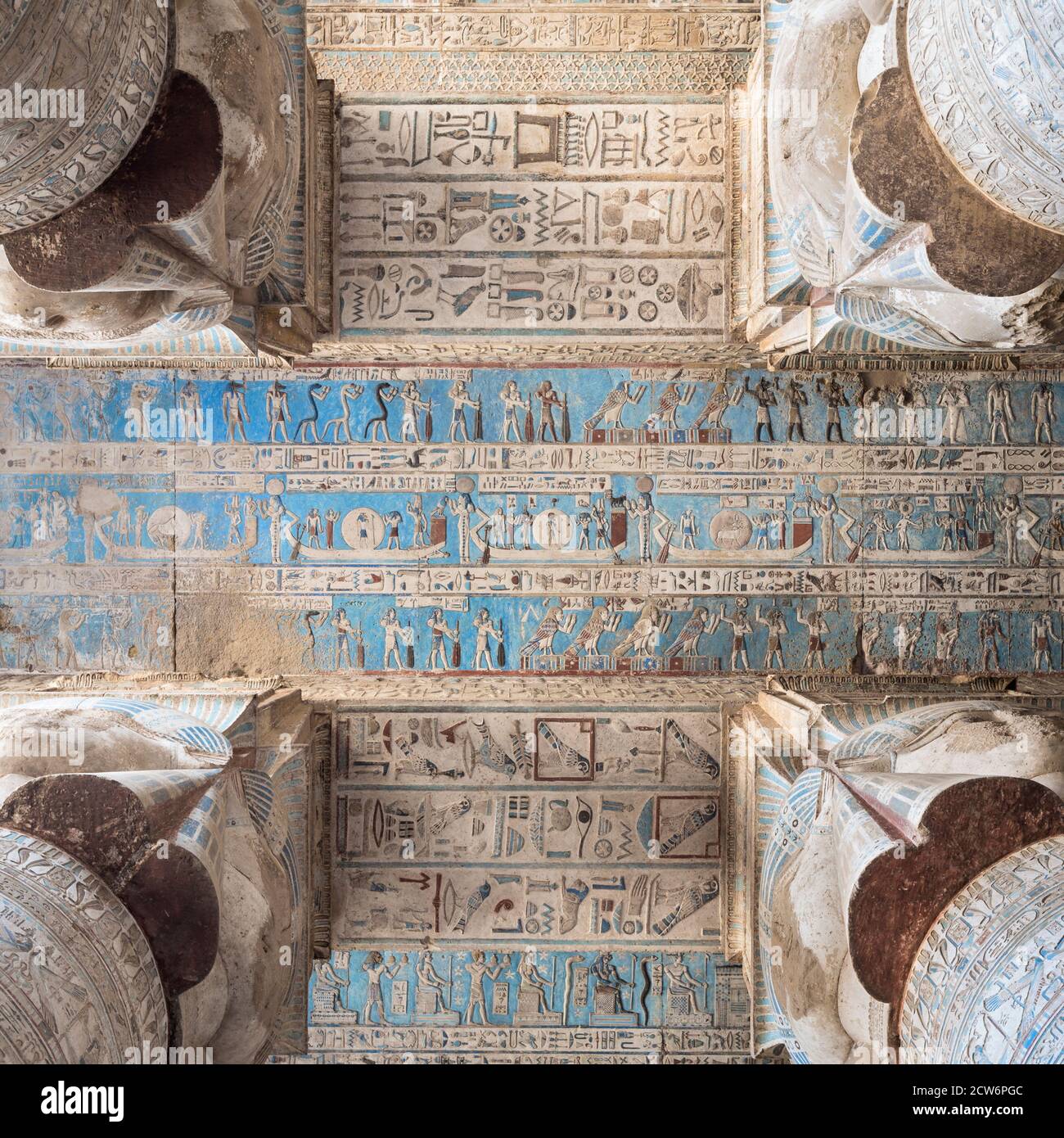 Hathor Temple Dendera Ceiling High Resolution Stock Photography and ...