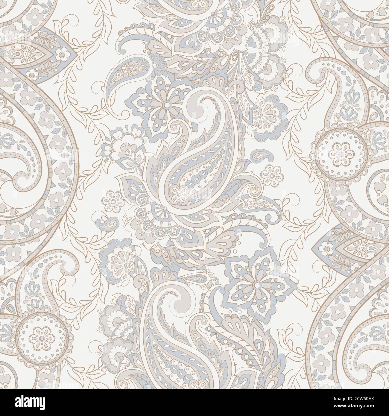 Paisley seamless pattern. Ethnic vector background Stock Vector
