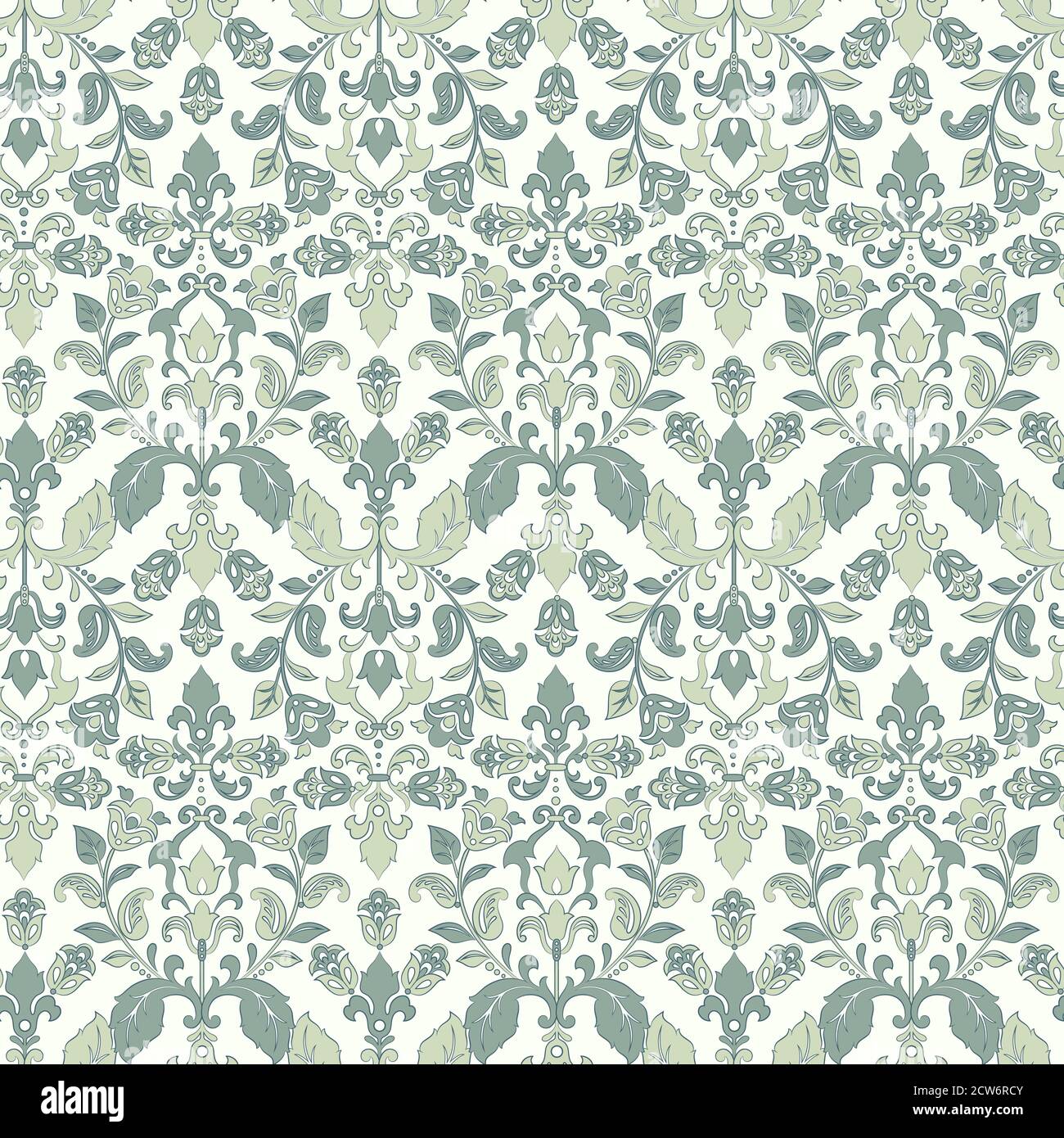 damask floral seamless wallpaper. vintage vector background Stock ...