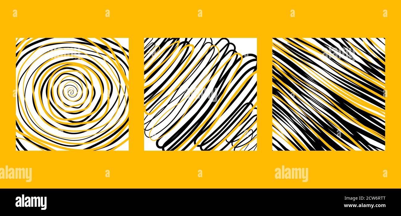 Hand drawn Doodle background. Pattern with grange lines Stock Vector