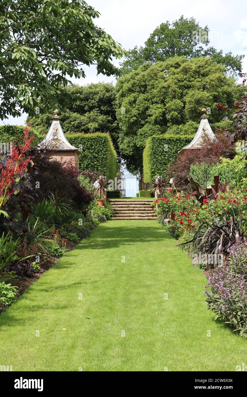 Hidcote Manor garden England in summer Stock Photo