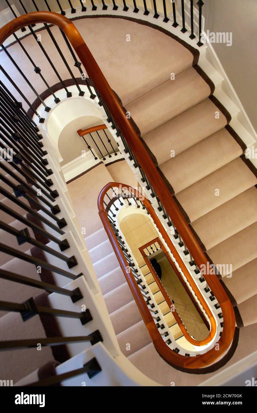 Spiralling staircase Stock Photo