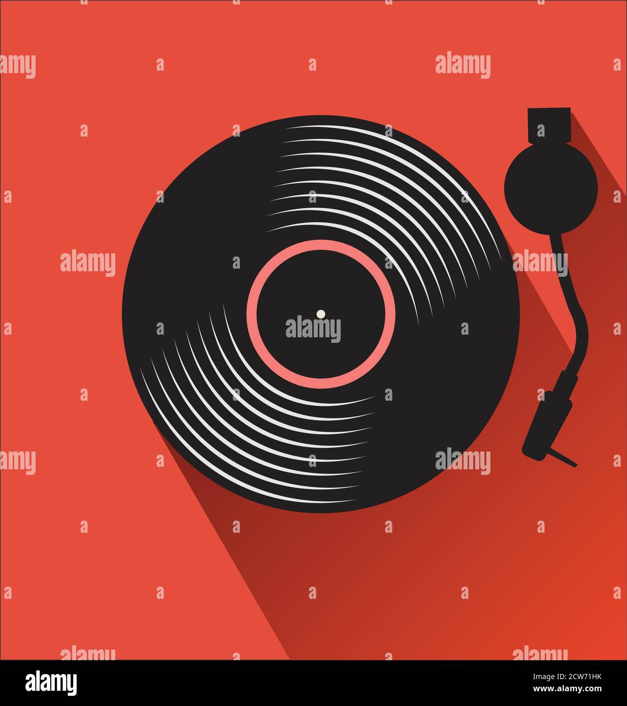 Vinyl record retro banner Stock Vector Image & Art Alamy