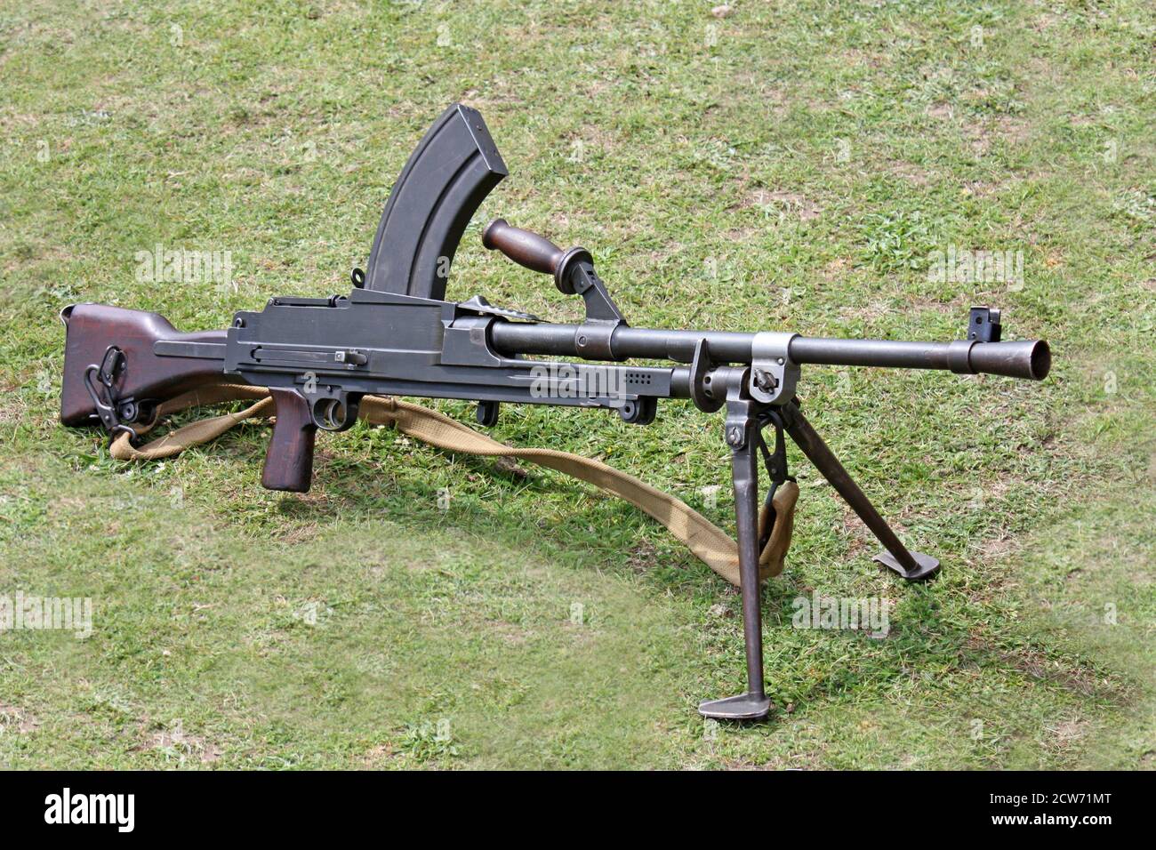 A Second World War British Army Machine Gun Stock Photo - Alamy