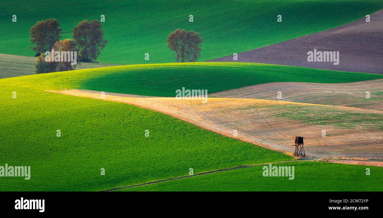 Rural landscape of Turiec region in northern Slovakia. Stock Photo