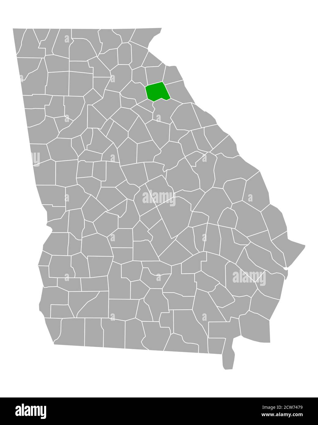 Map of Madison in Georgia Stock Photo - Alamy