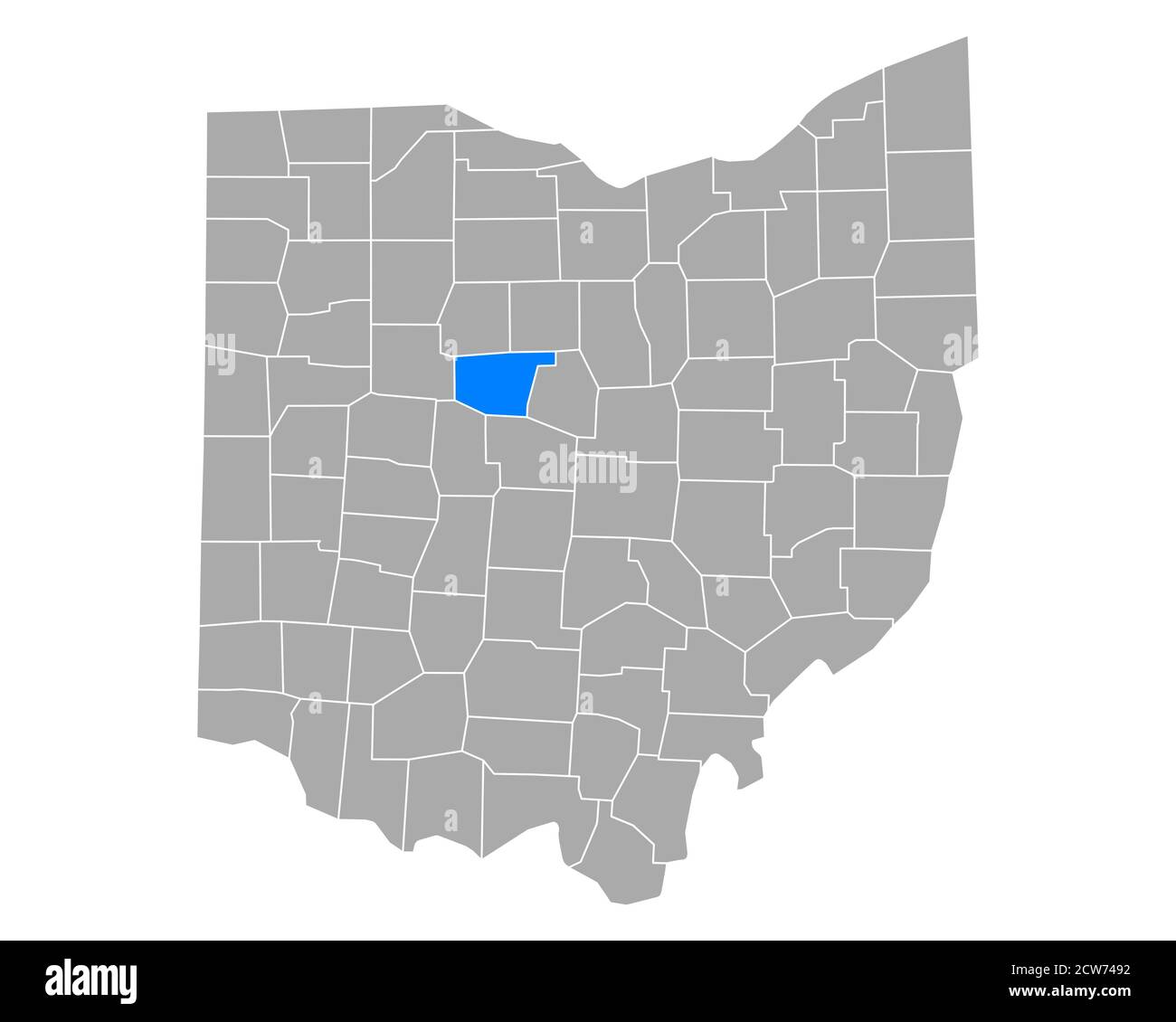 Map of Marion in Ohio Stock Photo Alamy